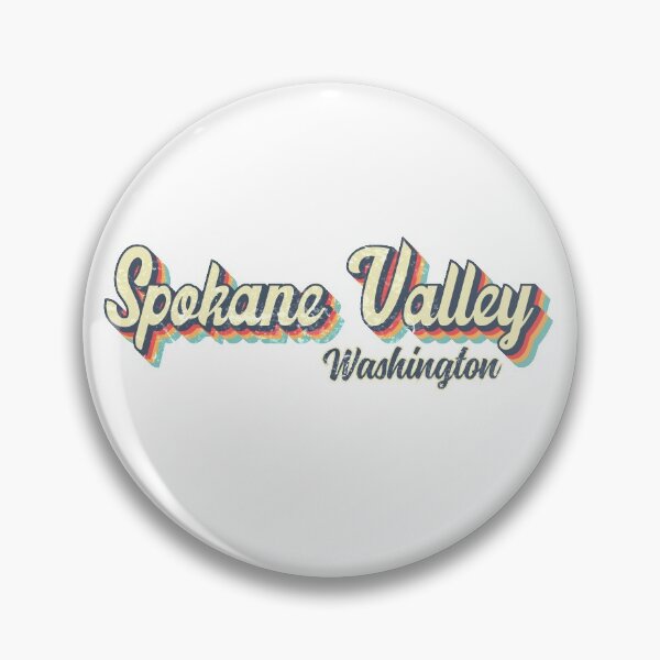 Item preview, Spokane Valley City Washington Retro Vintage 70s rainbow designed and sold by Teelogic.