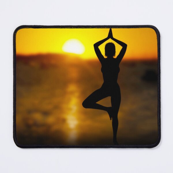 Item preview, Yoga Female by the Ocean at Sunset designed and sold by MarkUK97.