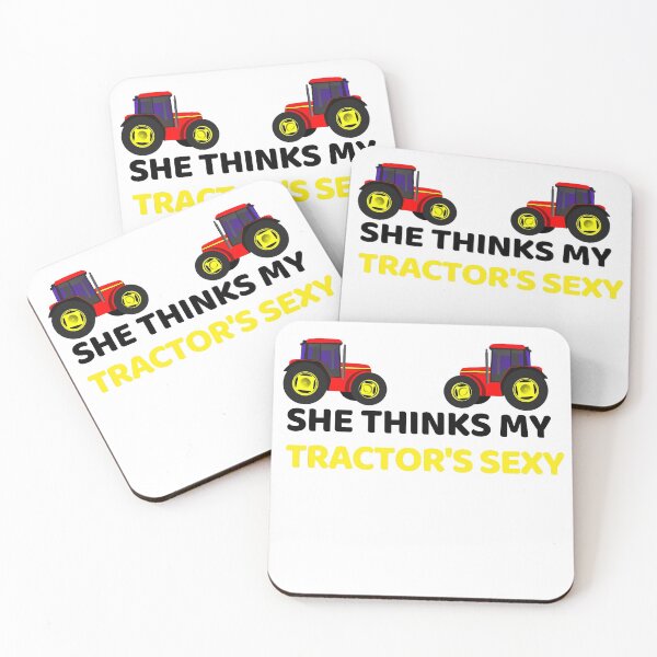 Item preview, She thinks my tractor's sexy design | Funny farmer quotes design | Cool farmer design designed and sold by ExpertSayeed.
