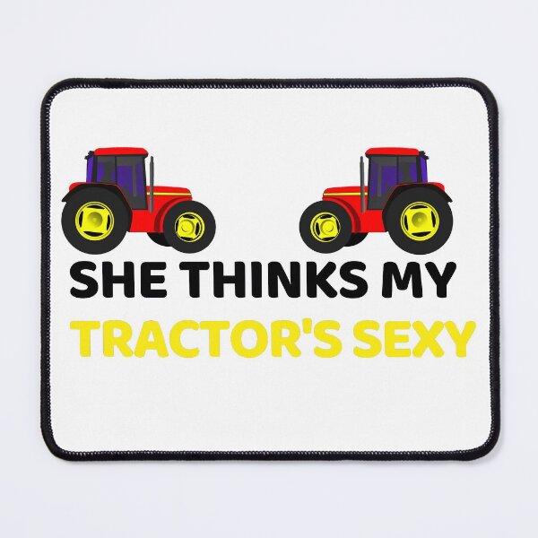 Item preview, She thinks my tractor's sexy design | Funny farmer quotes design | Cool farmer design designed and sold by ExpertSayeed.