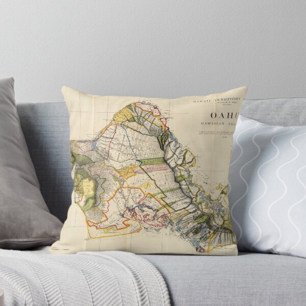 Item preview, Vintage Map of Oahu Hawaii (1906) designed and sold by BravuraMedia.