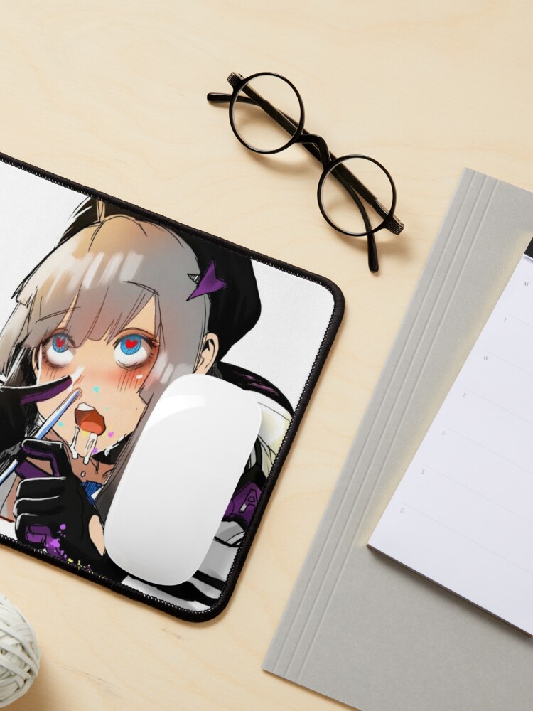Anime girls blue gaming vinyl mouse pad - TenStickers
