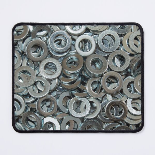 Item preview, Metal Washers Close Up Overhead designed and sold by MarkUK97.