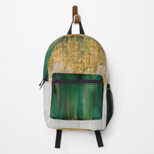 Item preview, Green and gold motion abstract designed and sold by k9printart.