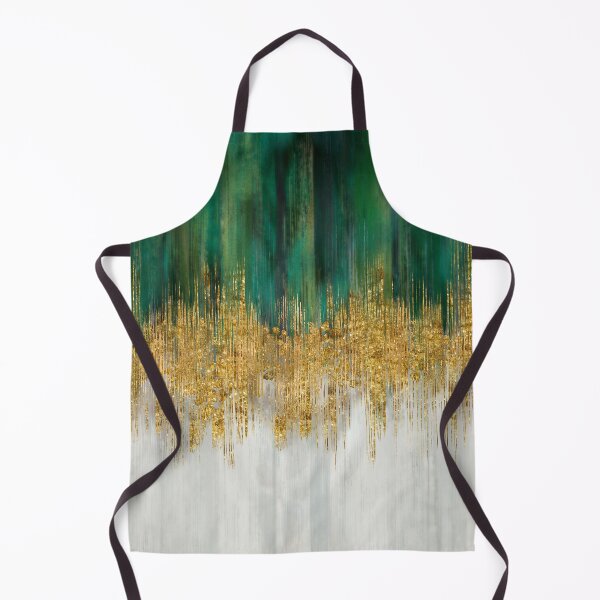 Item preview, Green and gold motion abstract designed and sold by k9printart.