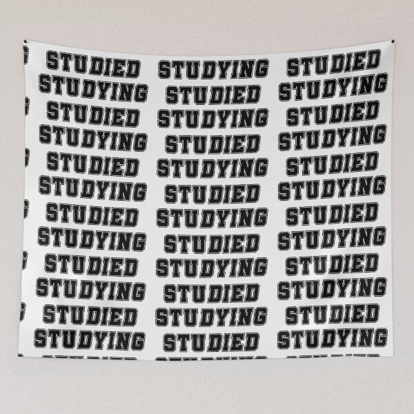 Item preview, Studying Studied - black and white - back to school designed and sold by hasbeenz.