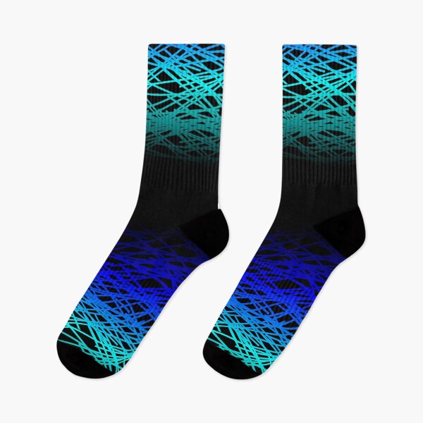 Item preview, Black, Blue and Light blue random stripe pattern designed and sold by jc007.