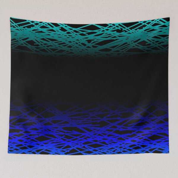 Item preview, Black, Blue and Light blue random stripe pattern designed and sold by jc007.