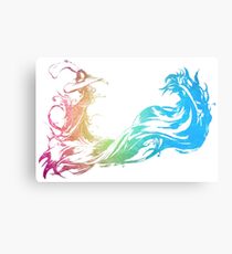 ° FINAL FANTASY ° Final Fantasy X Rainbow Logo Metal Print