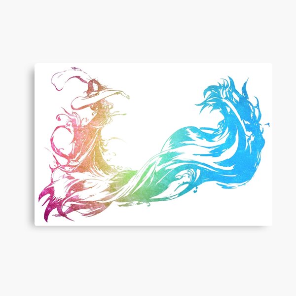 ° FINAL FANTASY ° Final Fantasy X Rainbow Logo Metal Print