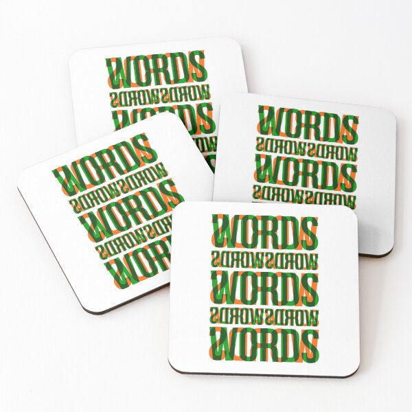 Item preview, Words Typography Stack (Green Orange) designed and sold by John Uttley.