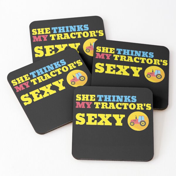 Item preview,  She thinks my tractor's sexy design | Funny farmer quotes design | Cool farmer design designed and sold by ExpertSayeed.