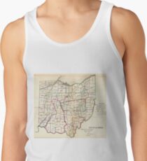 Camiseta de tirantes Vintage Map of Ohio (1866)