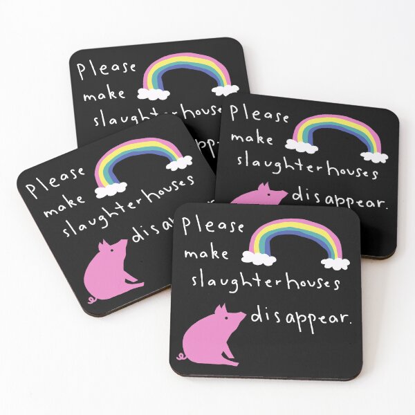 Item preview, Pig Making a Wish to a Rainbow | Vegan Animal Rights Activism designed and sold by EarlessPierre.