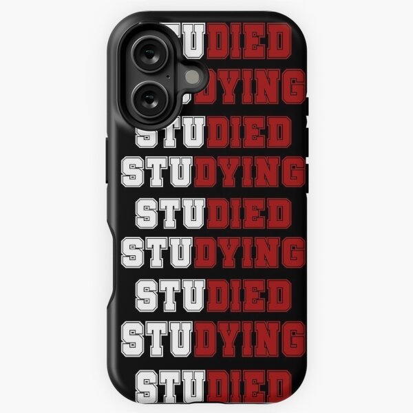 Vista previa del artículo con la obra «Estudiar Estudió - rojo y blanco - regreso a la escuela», diseñado y vendido por hasbeenz.