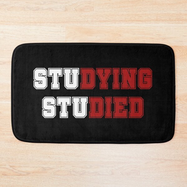 Item preview, Studying Studied - red and white - back to school designed and sold by hasbeenz.