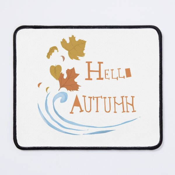 Item preview, Hello Autumn illustration and lettering  designed and sold by MonkeyMental.