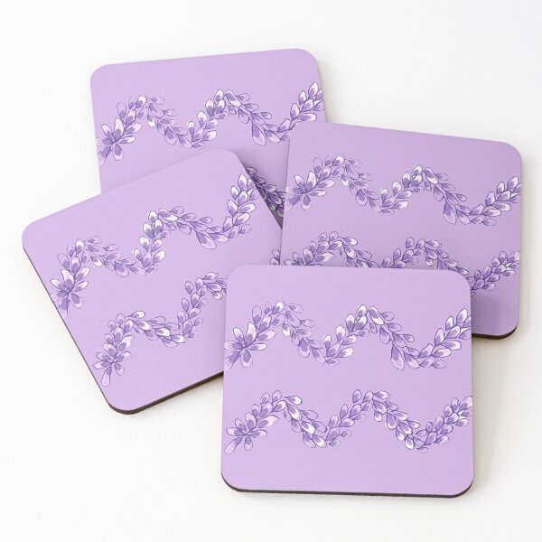 Item preview, Hand Drawn Lavender Aquarius Zodiac Sign in Watercolor and Ink designed and sold by EndlessDoodles.