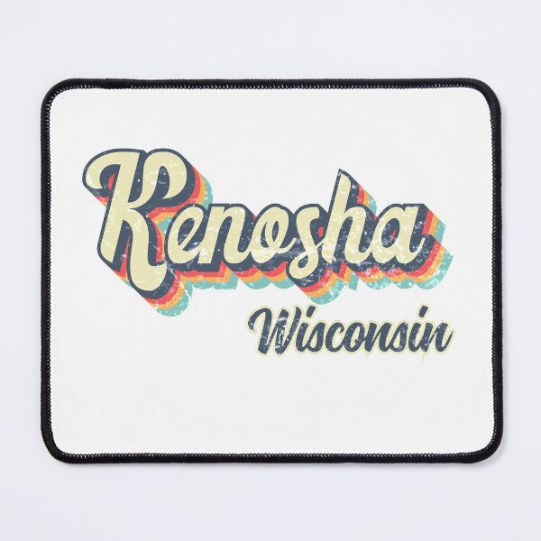 Item preview, Kenosha City Wisconsin Retro Vintage 70s rainbow designed and sold by Teelogic.