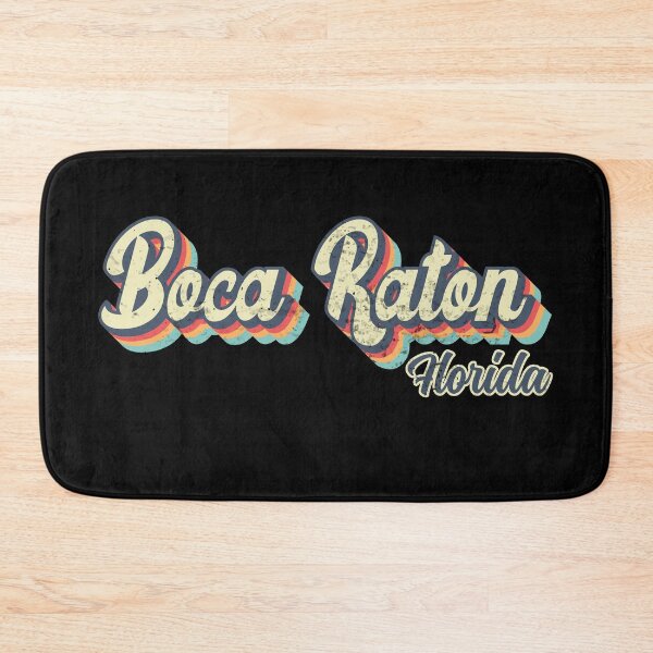 Item preview, Boca Raton City Florida Retro Vintage 70s rainbow designed and sold by Teelogic.