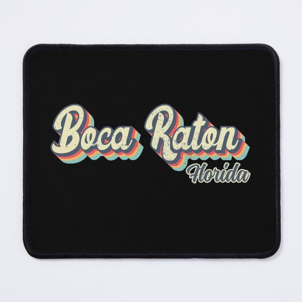 Item preview, Boca Raton City Florida Retro Vintage 70s rainbow designed and sold by Teelogic.