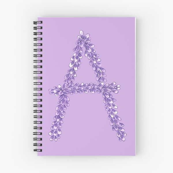 Item preview, Lavender Letter A Hand Drawn in Watercolor and Ink designed and sold by EndlessDoodles.