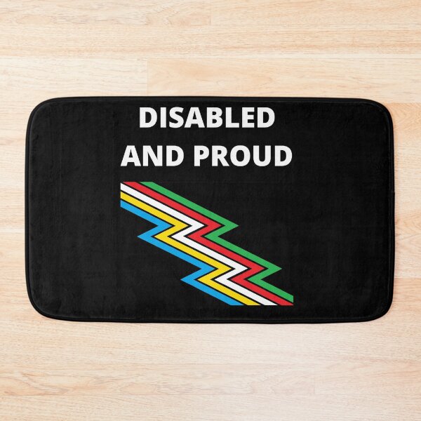 Item preview, DISABLED AND PROUD with flag designed and sold by uniqueitems.