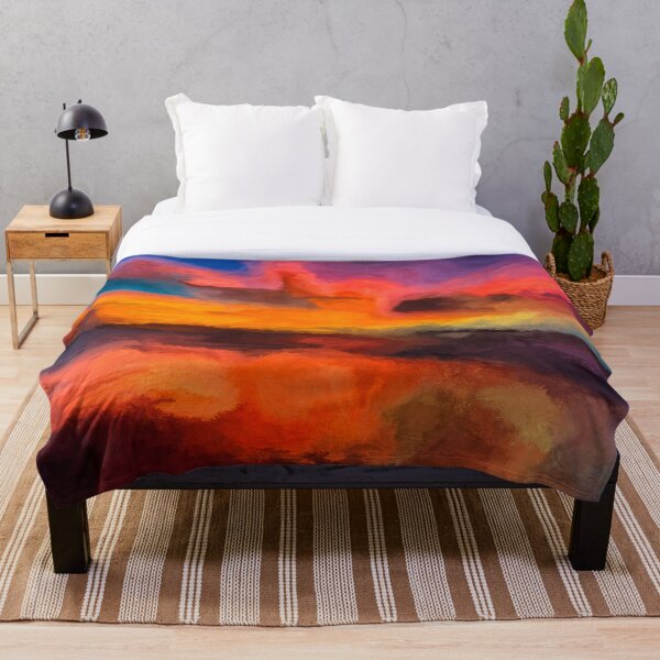 Item preview, Abstract Ocean Sunset Painting designed and sold by learning4youth.