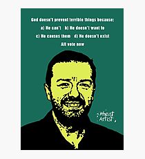 Ricky Gervais Atheist Photographic Print