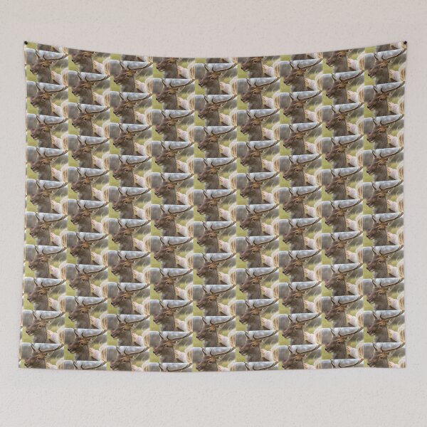 Item preview, Blonde girl playing with a friendly deer in Phoenix Park, Dublin, Ireland designed and sold by AlbertMi.