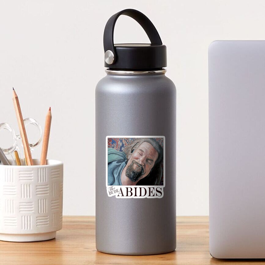 The Dude Abides Sticker