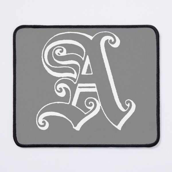Item preview, White Ornate vintage letter A alphabet monogram design designed and sold by tommulliner.