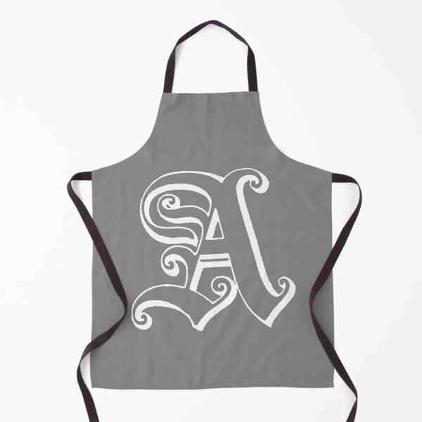 Item preview, White Ornate vintage letter A alphabet monogram design designed and sold by tommulliner.
