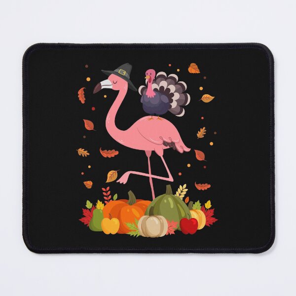 Aperçu de l'œuvre T-shirt mignon de flamant de pèlerin de Thanksgiving avec la dinde créée et vendue par httdesign.