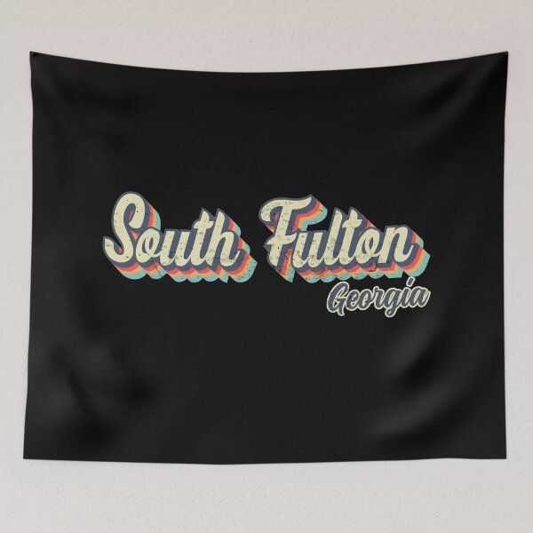 Item preview, South Fulton City Georgia Retro Vintage 70s rainbow designed and sold by Teelogic.