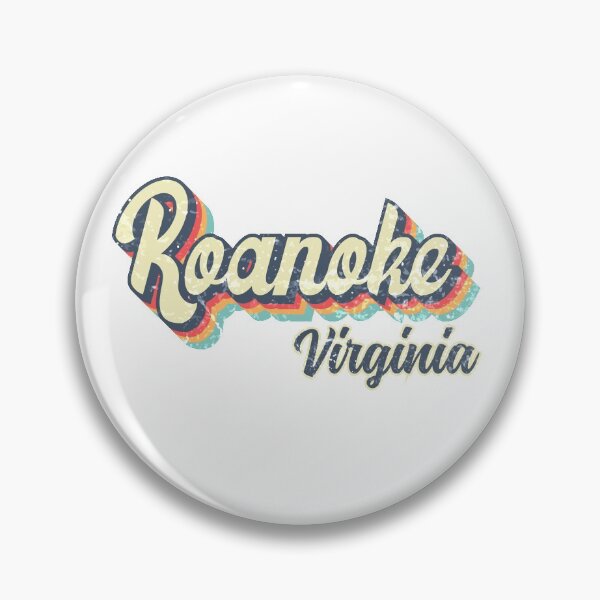 Item preview, Roanoke City Virginia Retro Vintage 70s rainbow designed and sold by Teelogic.