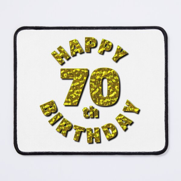 Item preview, Happy 70th Birthday Gold Message designed and sold by MarkUK97.