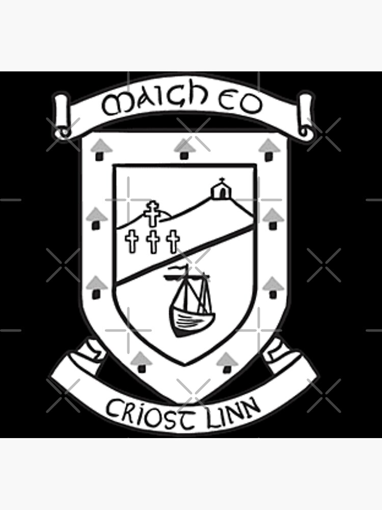 "Mayo GAABlack and white crest" Photographic Print for Sale by NkWorks