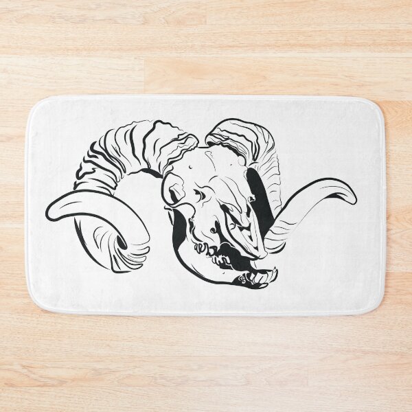Item preview, sheep (tup) skull Tribal  designed and sold by Radka Arbesová.