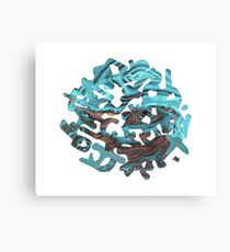 Planet letters Canvas Print