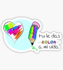 Le das color a mi vida Sticker