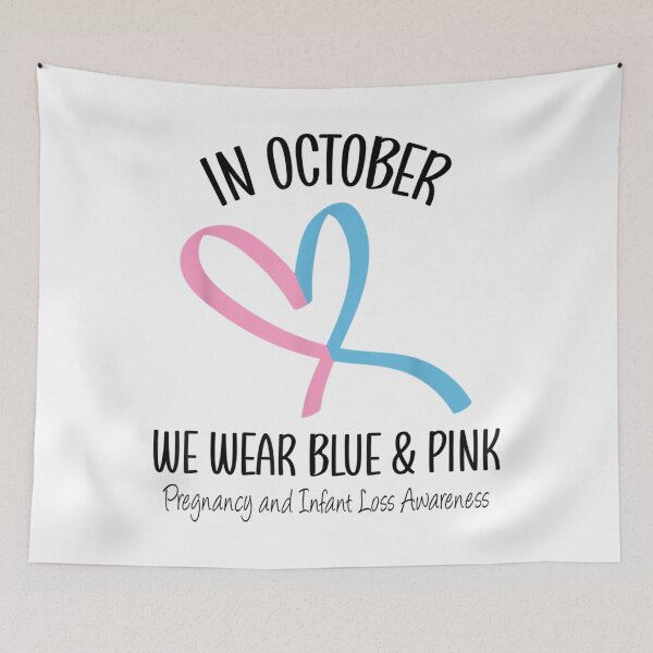 Item preview, Heart Wear Blue Pink Pregnancy and Infant Loss Awareness  designed and sold by DieterShop.