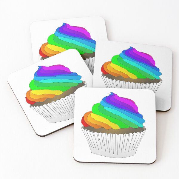 Item preview, Rainbow Frosting Cupcake designed and sold by Inez-kemmy.