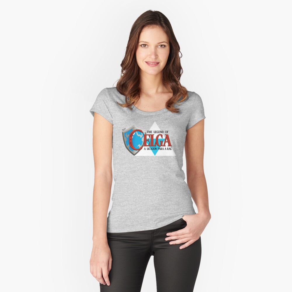 Vista previa del artículo con la obra «Camiseta entallada de cuello ancho», diseñado y vendido por RecunchoGamer.