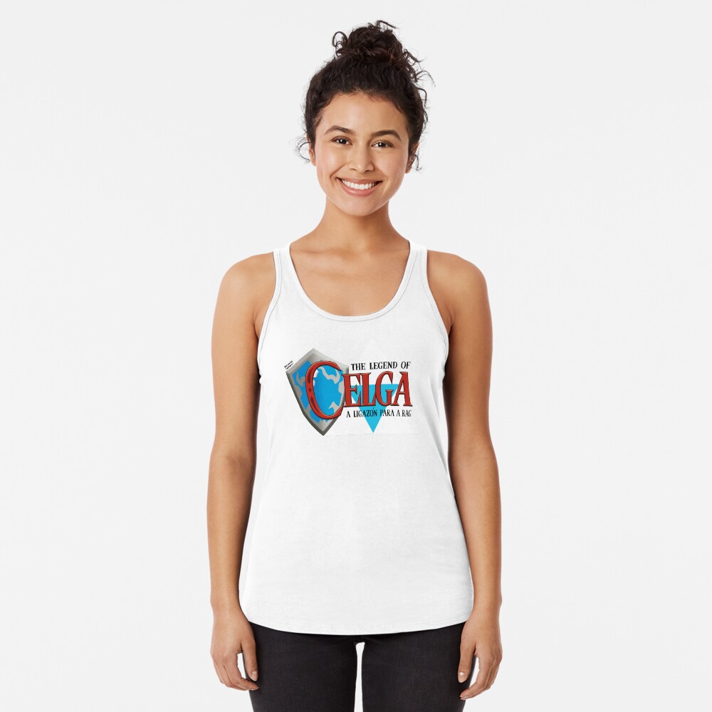 Vista previa del artículo con la obra «Camiseta con espalda nadadora», diseñado y vendido por RecunchoGamer.