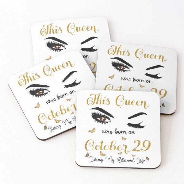 Item preview, This Queen Was Born On October 29 Living My Blessed Life  designed and sold by GerdaShop.