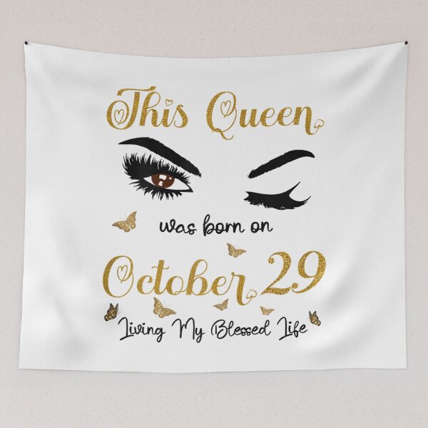 Item preview, This Queen Was Born On October 29 Living My Blessed Life  designed and sold by GerdaShop.