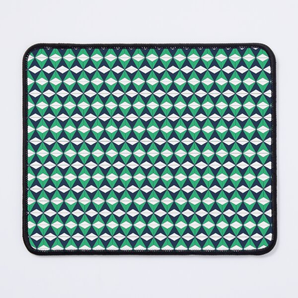 Item preview, Geometric Triangles - Navy + Green designed and sold by NolkDesign.