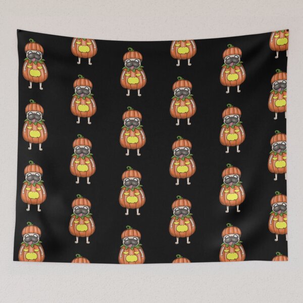 Item preview, Funny Pug In Pumpkin Costume designed and sold by Luan Huynh.