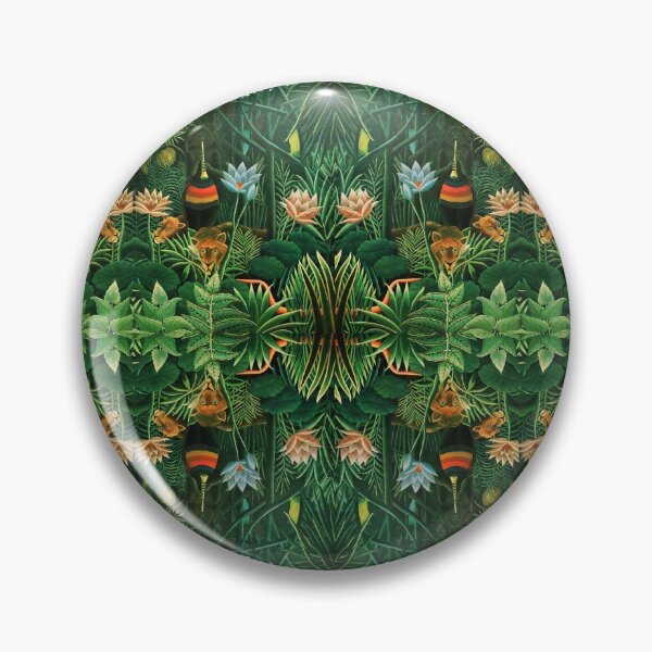 Item preview, Green Floral Jungle Print designed and sold by TheLaundryLady.
